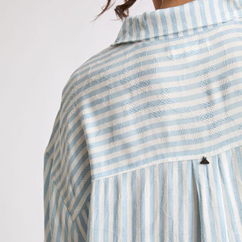 Ollie Striped Shirt Dress - Image 5