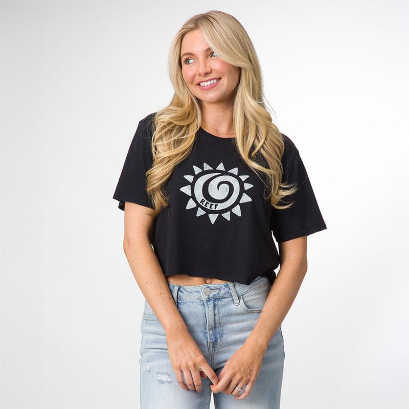 Nikki Crop Crew Tee - Image 1